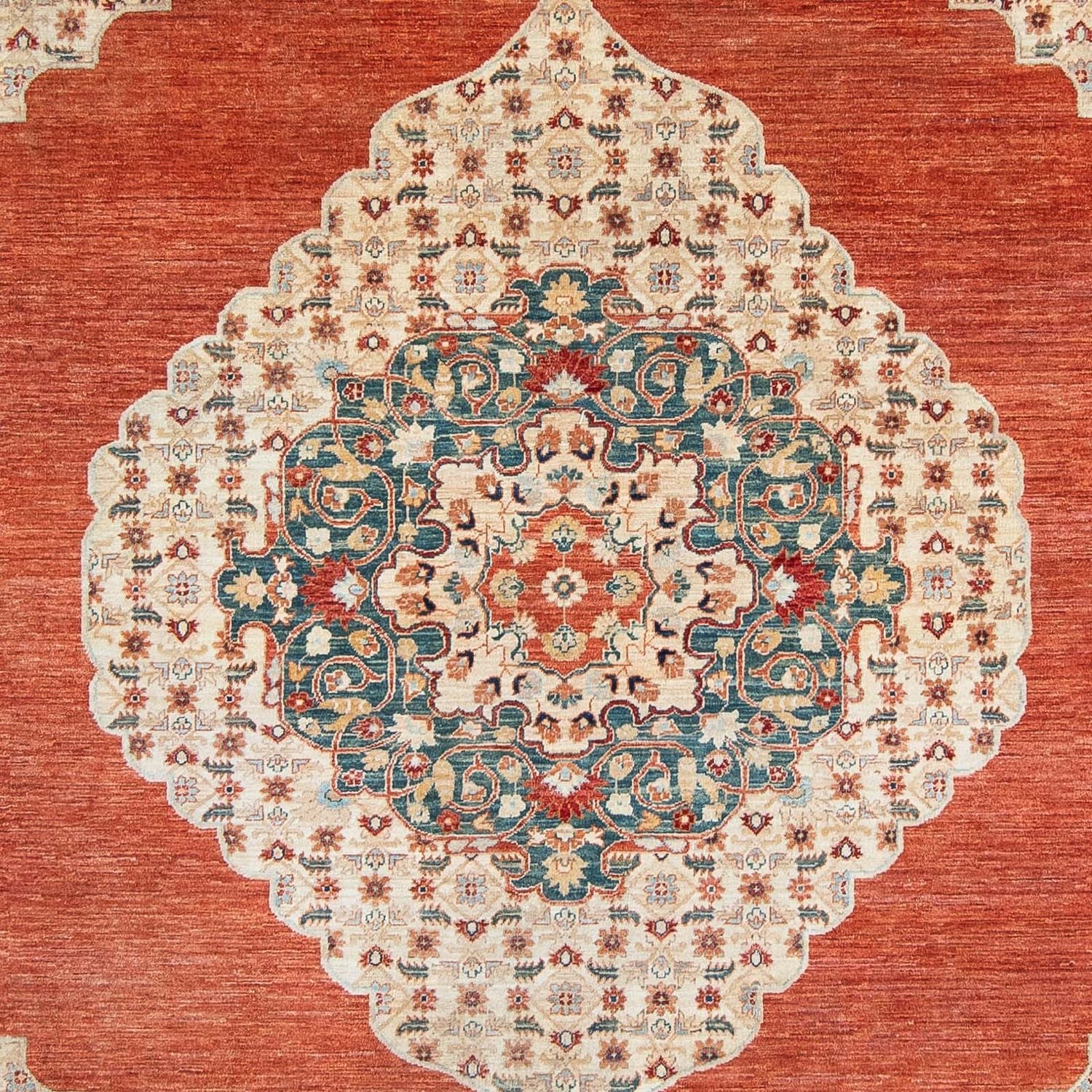 Kelim Teppich - Splash 303 x 249 cm - rost