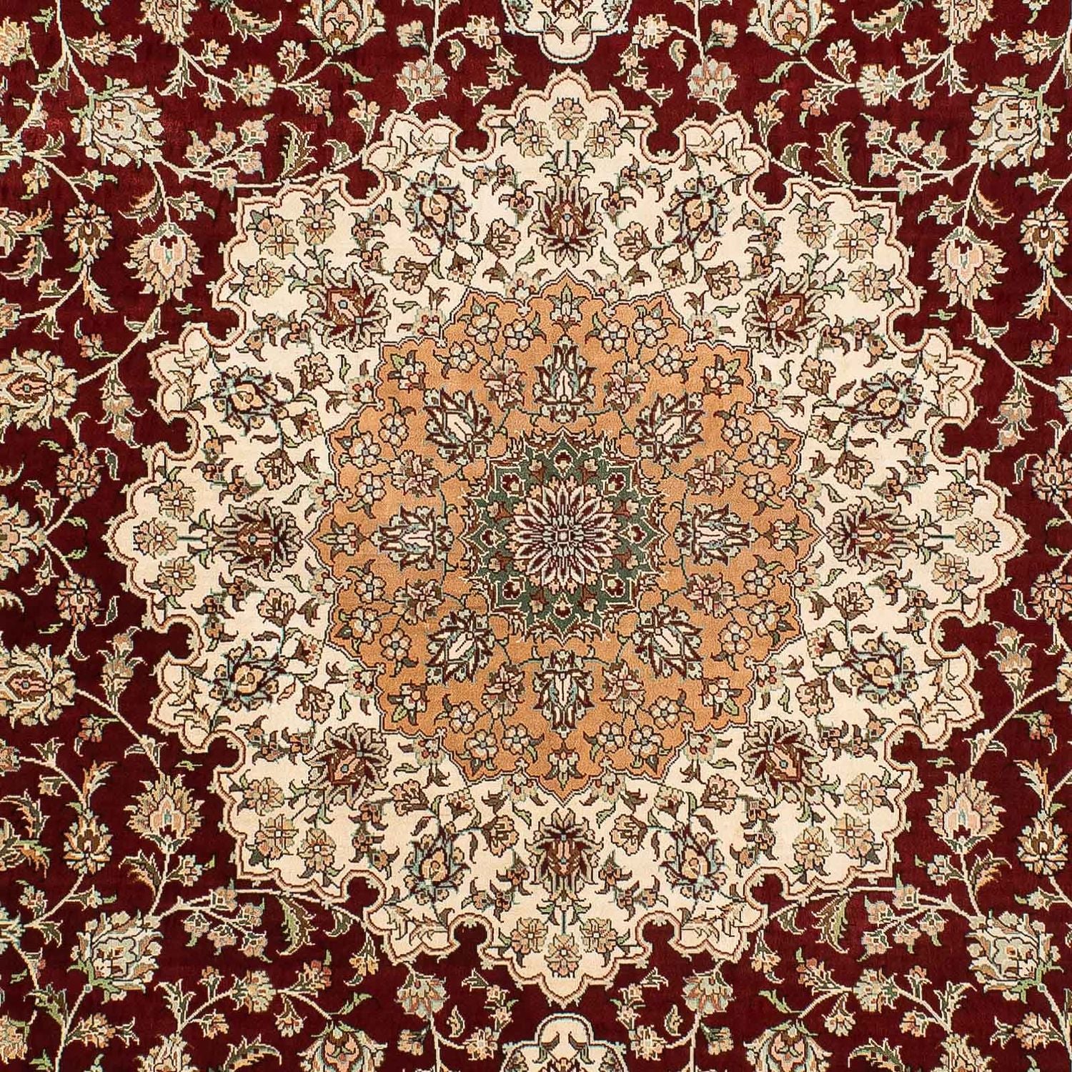 Seidenteppich - Ghom Seide - Premium 216 x 132 cm Teppichbrücke