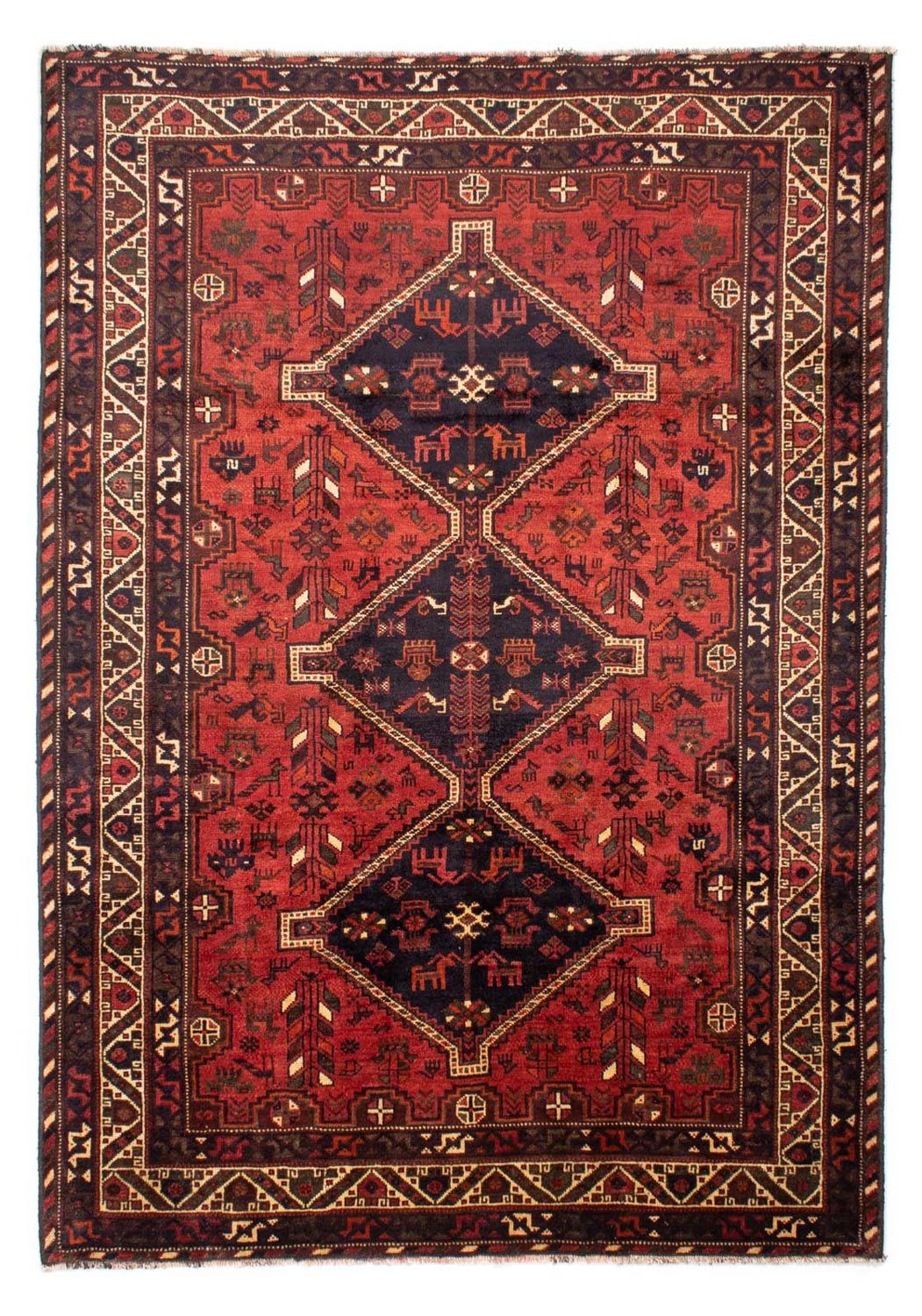 Perserteppich - Nomadic 312 x 221 cm - dunkelrot