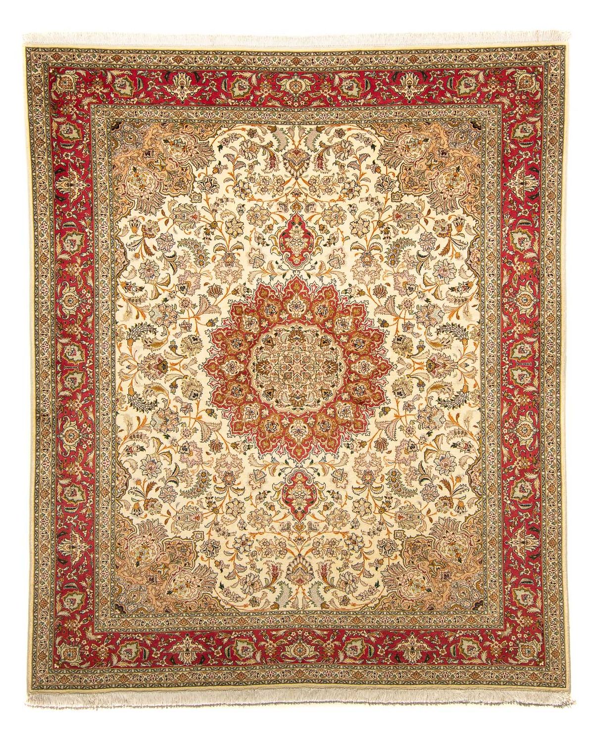 Perserteppich - Täbriz - Royal 251 x 204 cm Wohnzimmer Teppich