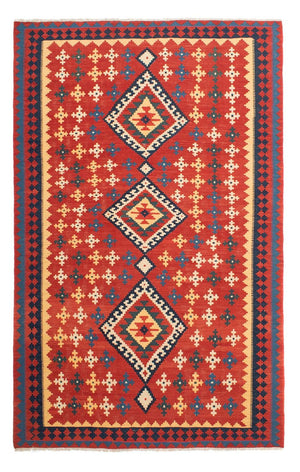 Kelim Teppich - Oriental 307 x 199 cm - rot