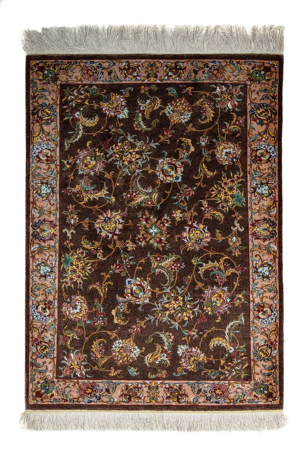 Perserteppich - Ghom 86 x 60 cm - braun