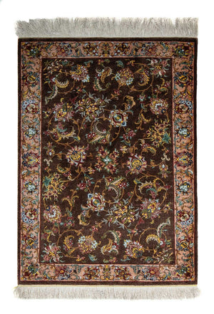 Perserteppich - Ghom 86 x 60 cm - braun