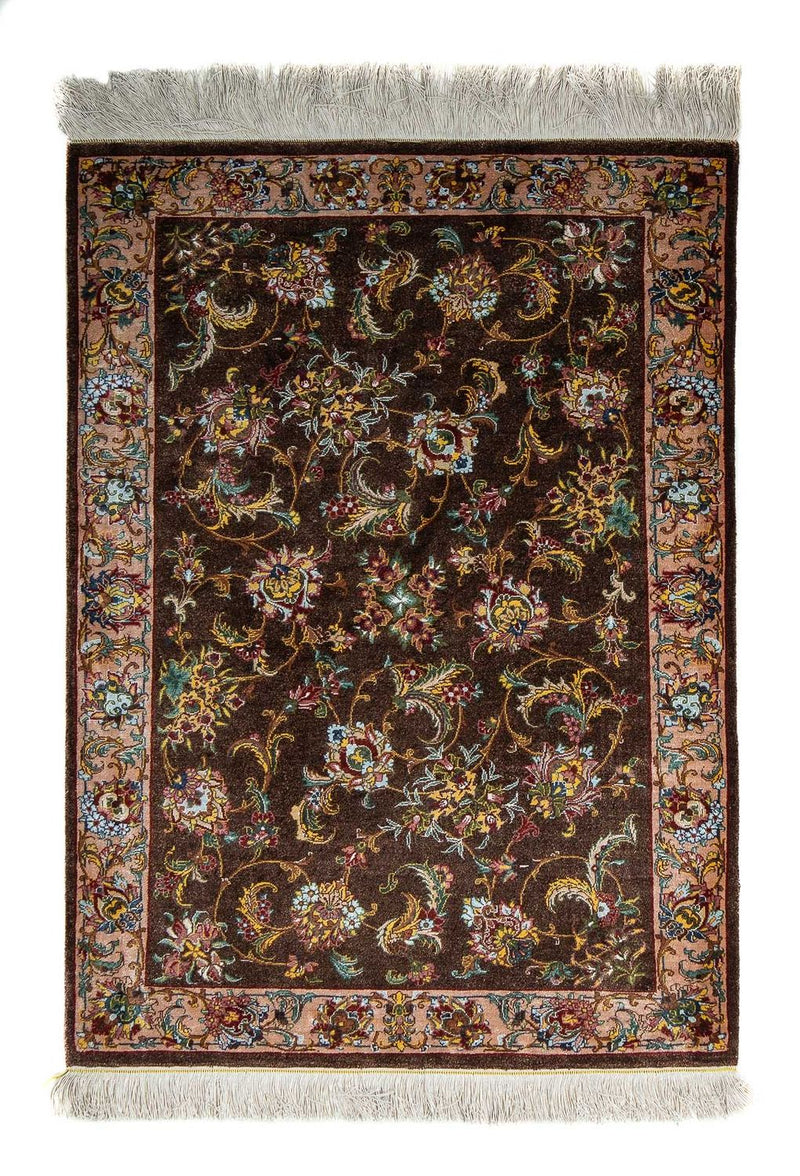 Perserteppich - Ghom 86 x 60 cm - braun