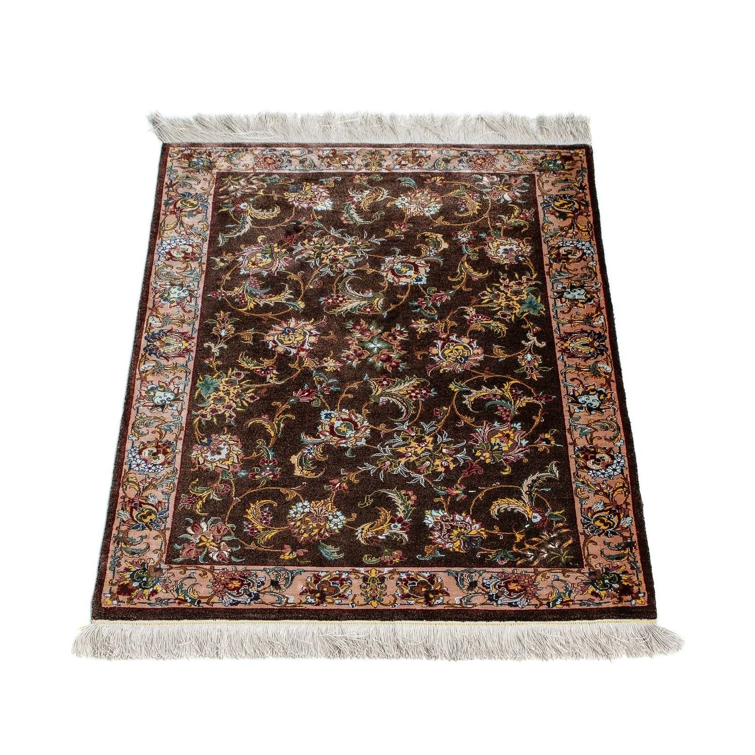 Perserteppich - Ghom 86 x 60 cm - braun