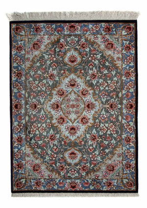 Perserteppich - Ghom 77 x 56 cm - mehrfarbig