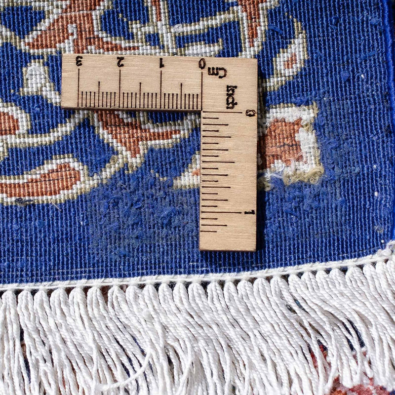 Perserteppich - Ghom 80 x 55 cm - dunkelblau