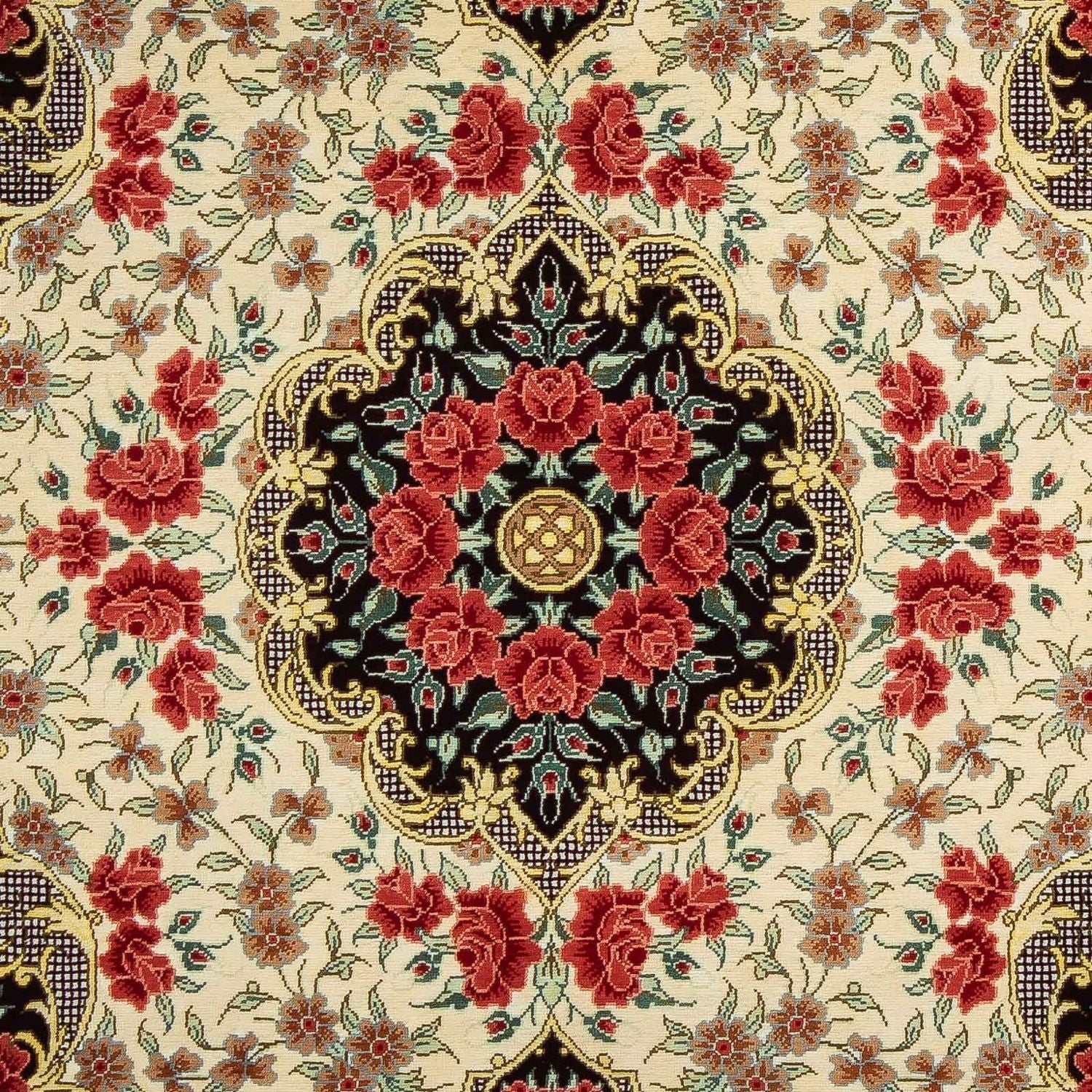 Perserteppich - Ghom 93 x 60 cm - beige