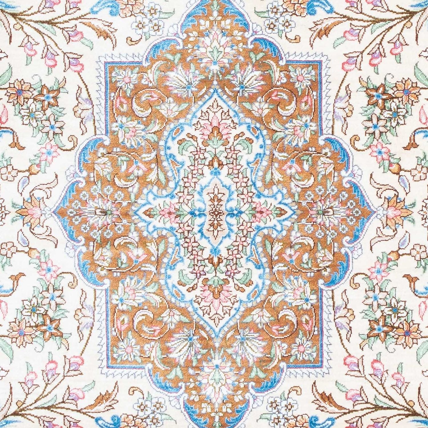Perserteppich - Ghom 124 x 79 cm - beige