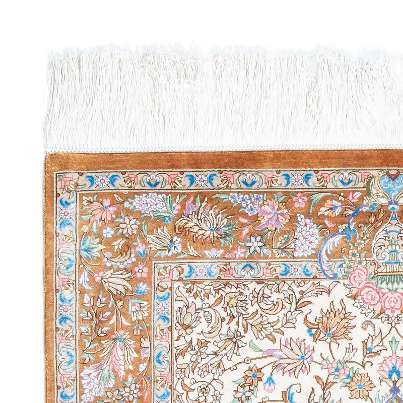 Perserteppich - Ghom 124 x 79 cm - beige