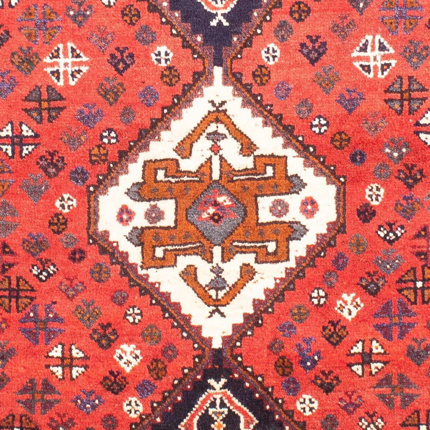 Perserteppich - Nomadic 159 x 121 cm - dunkelrot