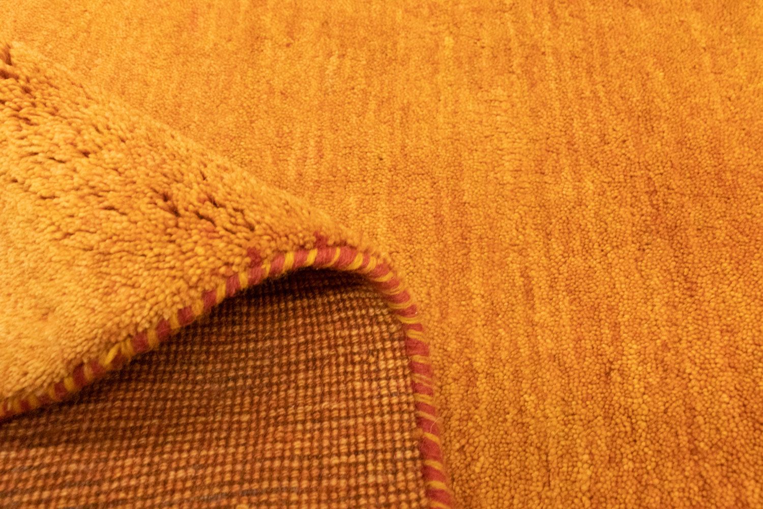 Gabbeh Teppich - Perser 94 x 80 cm - gold