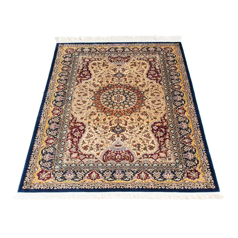 Perserteppich - Ghom 123 x 77 cm - dunkelblau