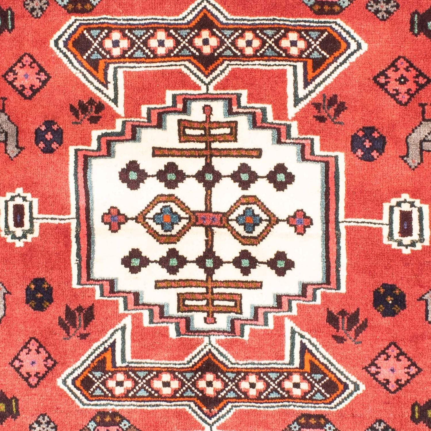 Perserteppich - Nomadic 170 x 116 cm - dunkelrot