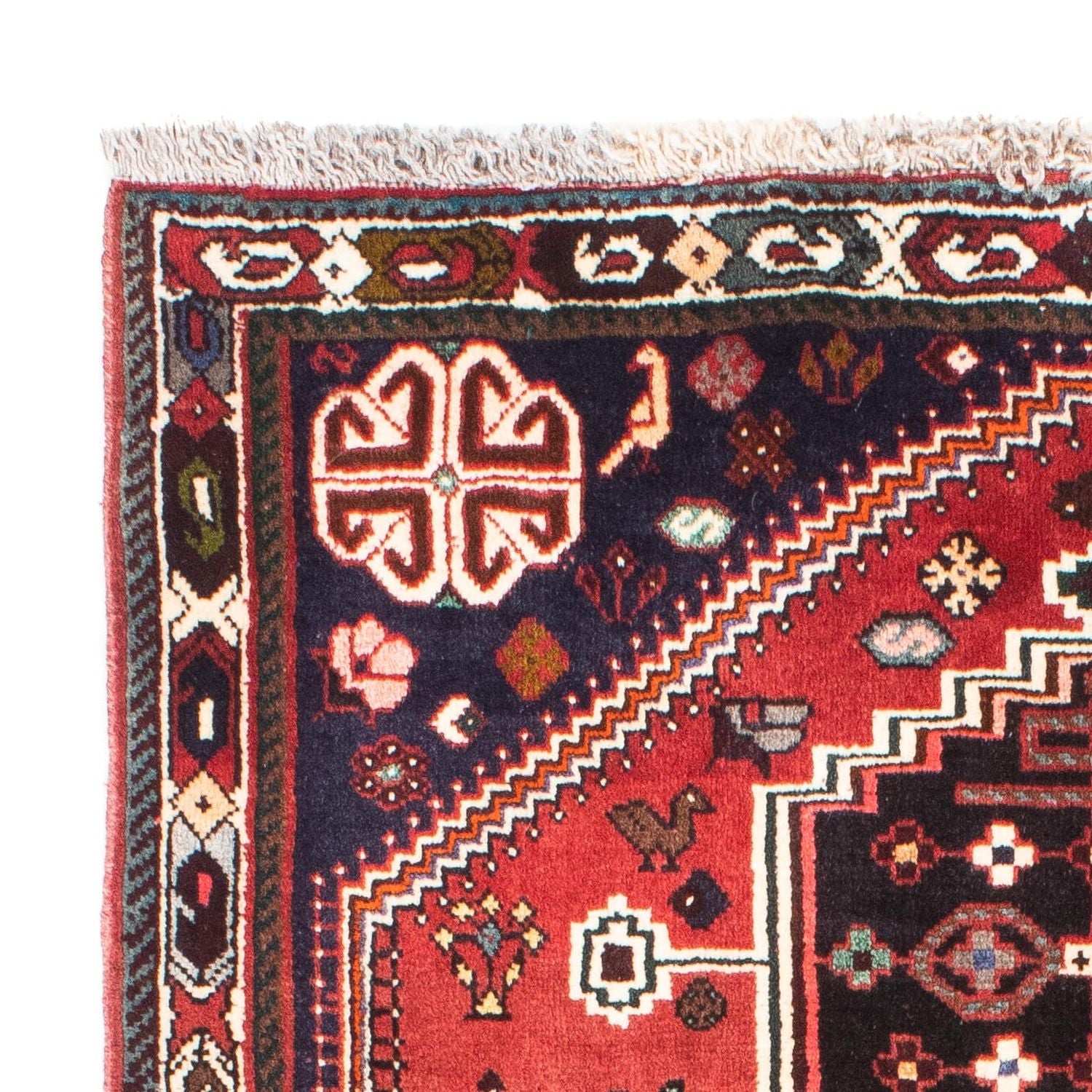 Perserteppich - Nomadic 170 x 116 cm - dunkelrot