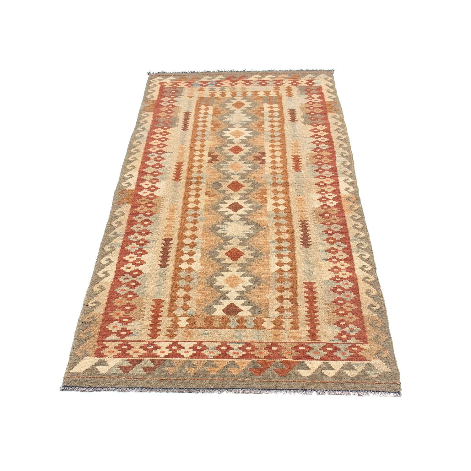 Kelim Teppich - Oriental 200 x 78 cm - beige