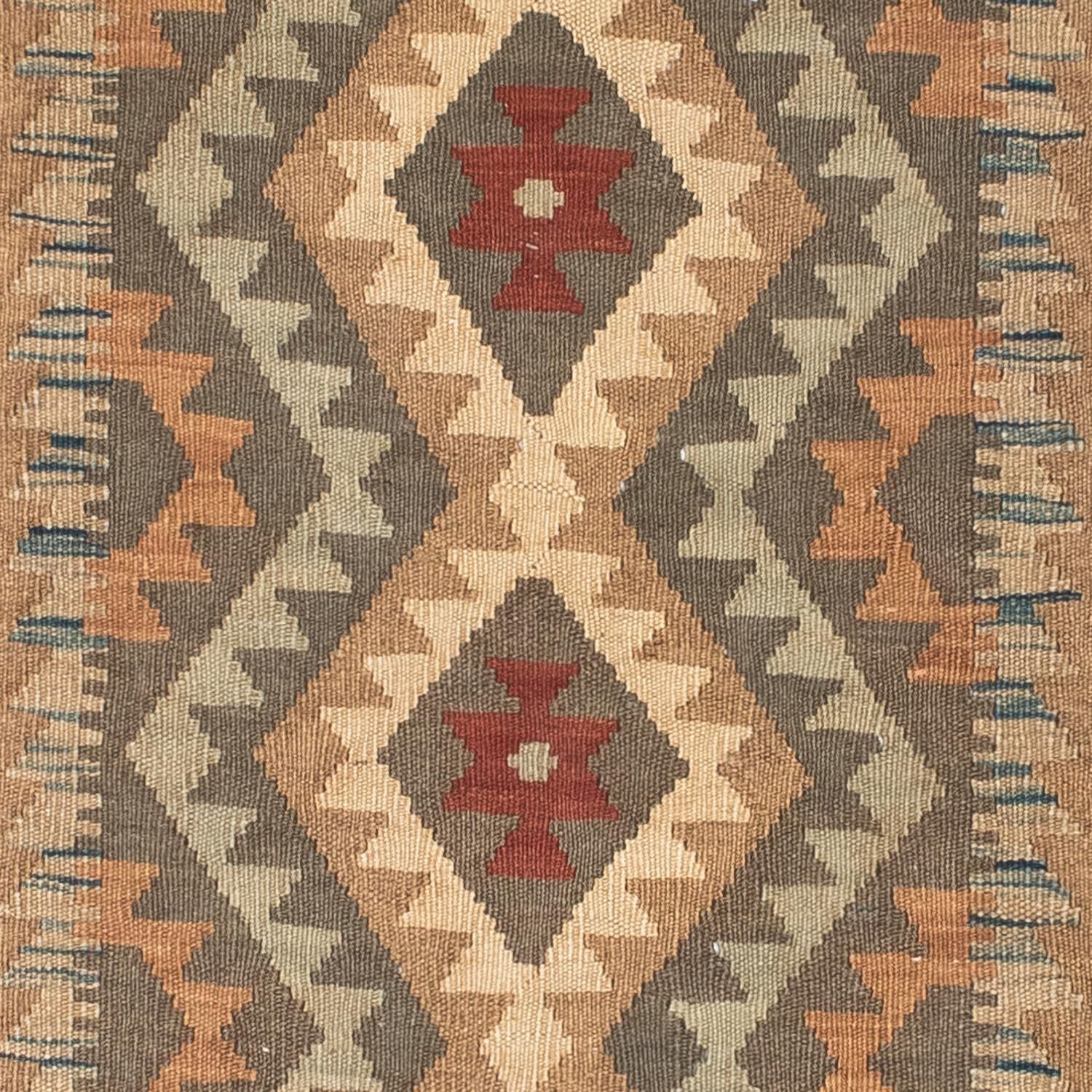 Kelim Teppich - Oriental 192 x 83 cm - hellbraun