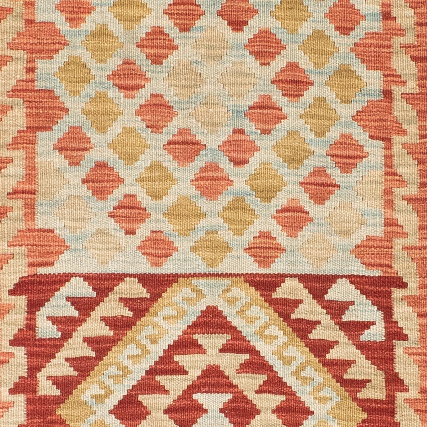 Kelim Teppich - Oriental 193 x 84 cm - hellrot