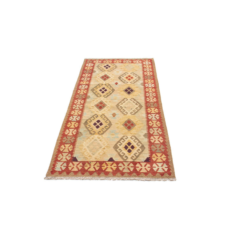 Kelim Teppich - Oriental 199 x 79 cm - beige