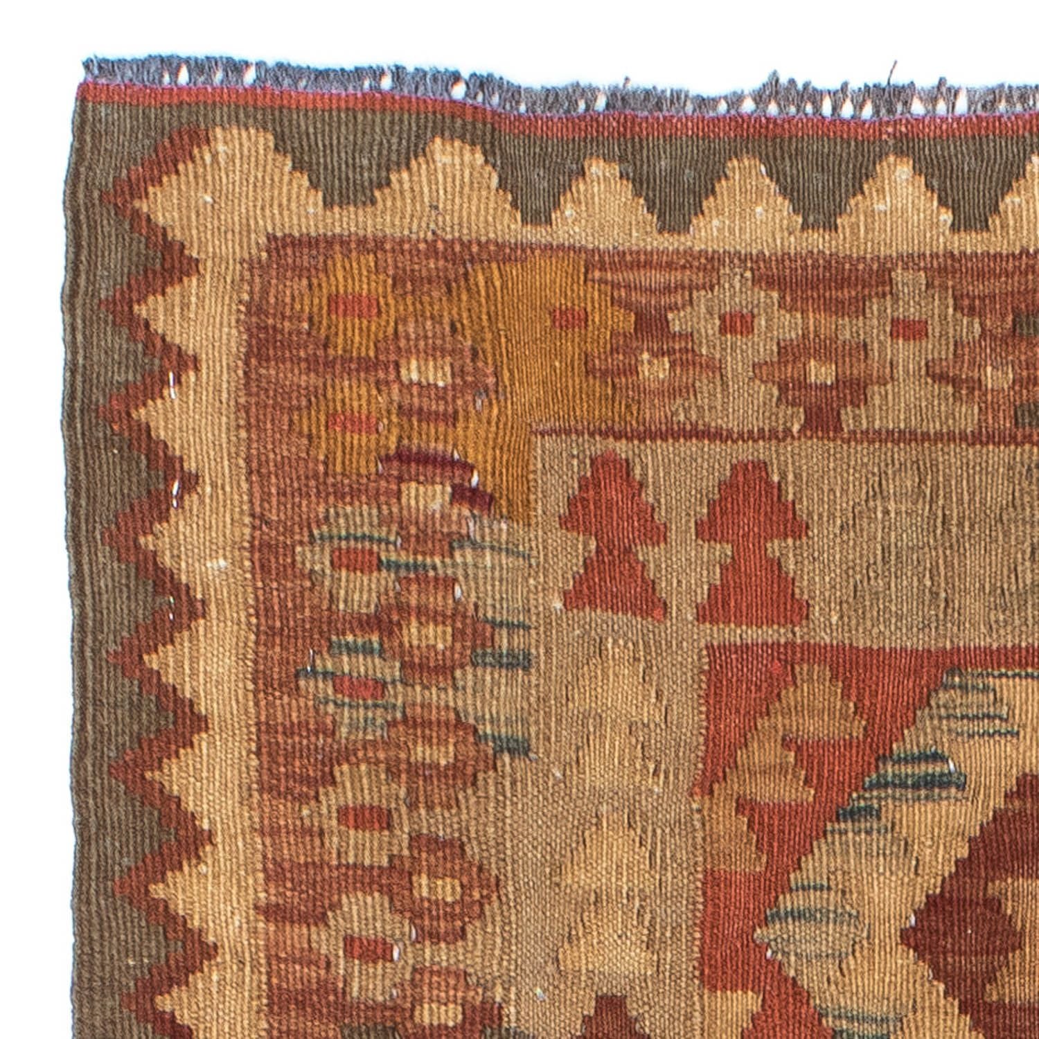 Kelim Teppich - Oriental 192 x 78 cm - hellbraun