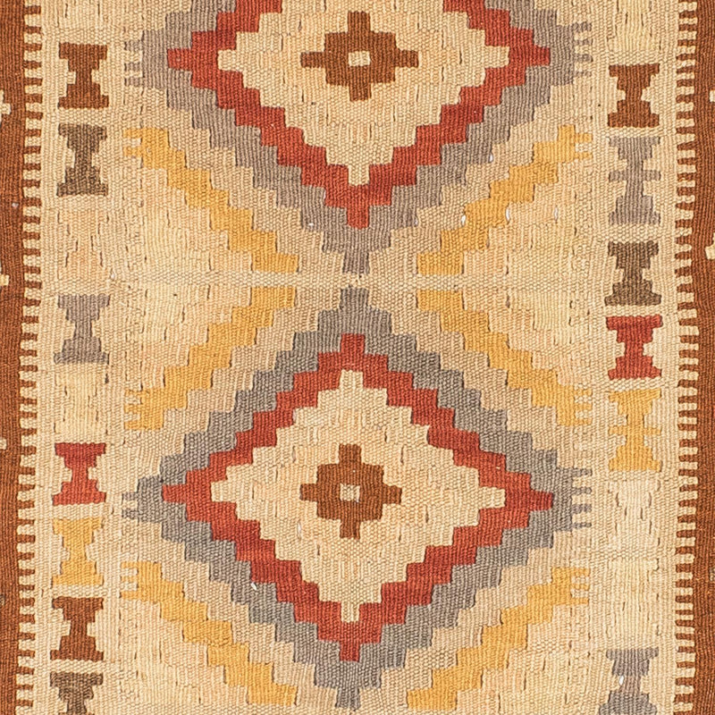 Kelim Teppich - Oriental 200 x 79 cm - hellbraun