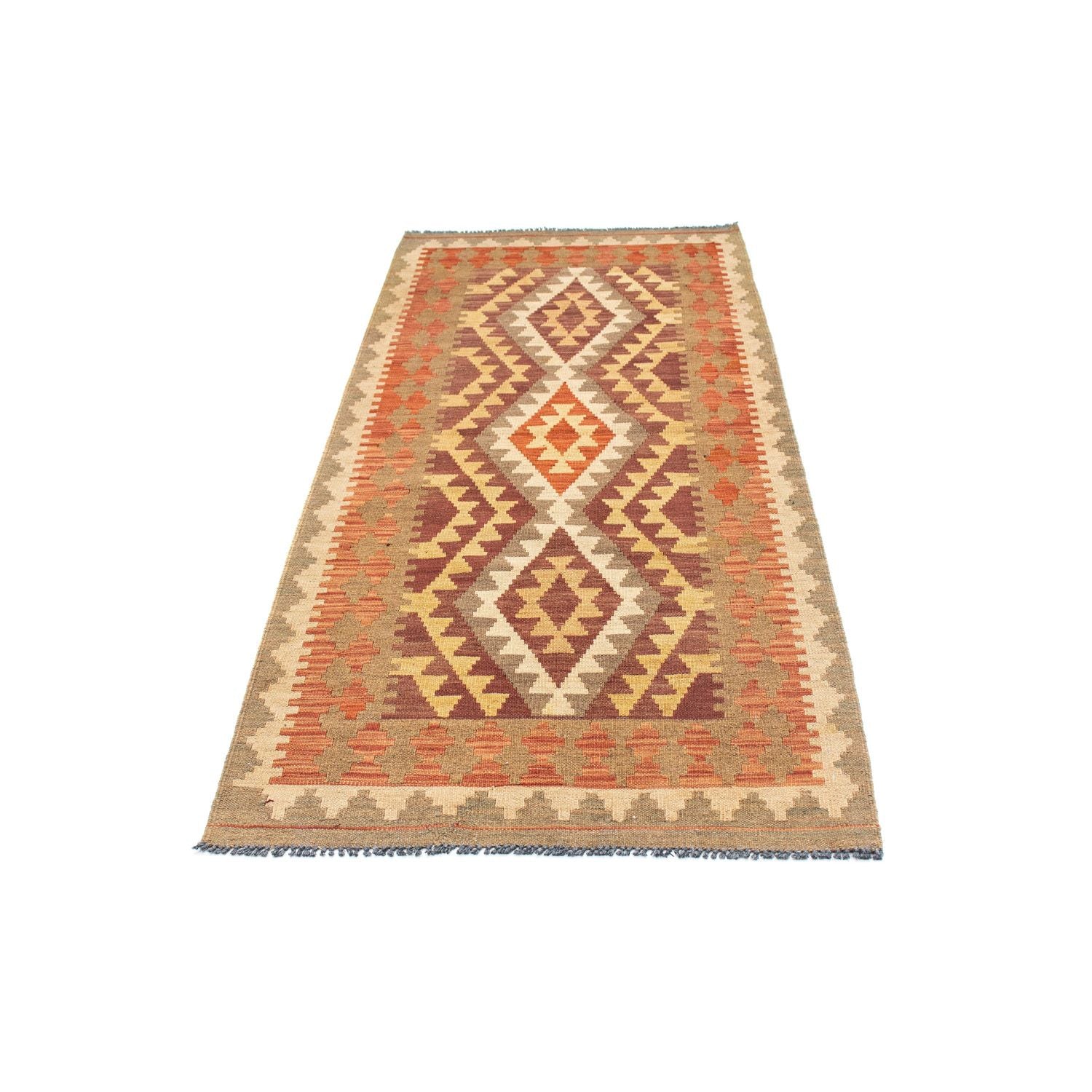 Kelim Teppich - Oriental 191 x 78 cm - hellbraun