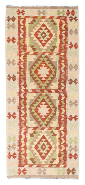 Kelim Teppich - Oriental 196 x 86 cm - beige