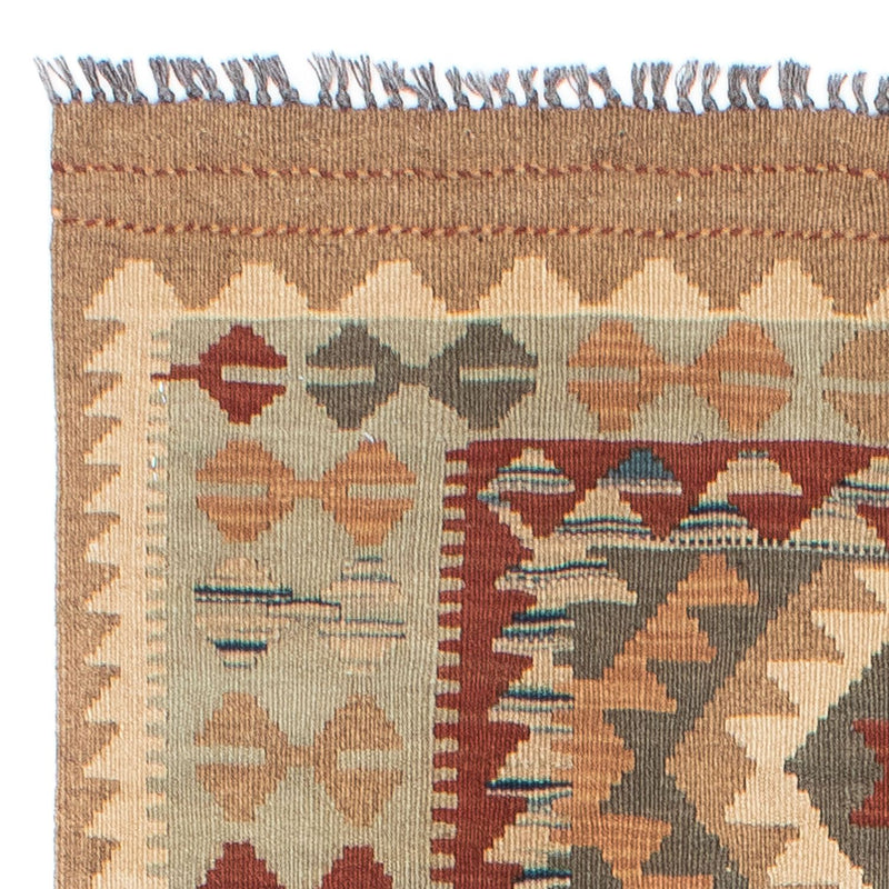 Kelim Teppich - Oriental 198 x 80 cm - hellbraun