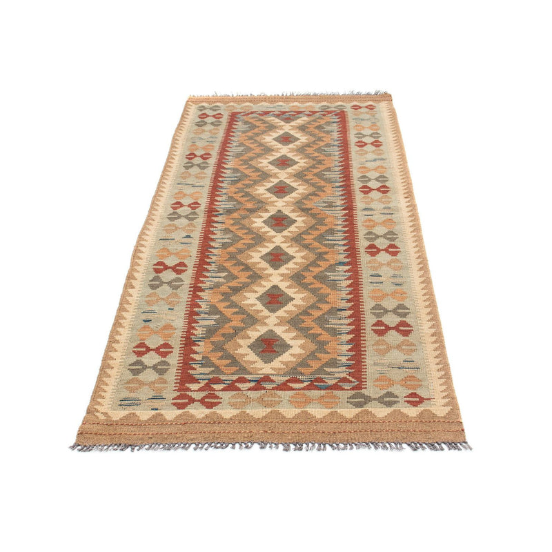 Kelim Teppich - Oriental 198 x 80 cm - hellbraun