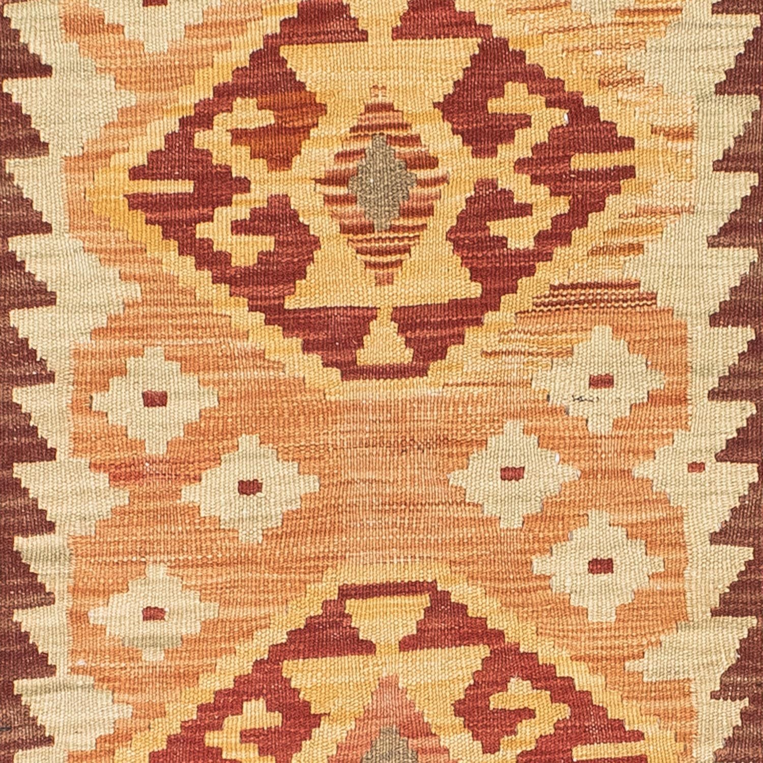 Kelim Teppich - Oriental 189 x 75 cm - hellbraun