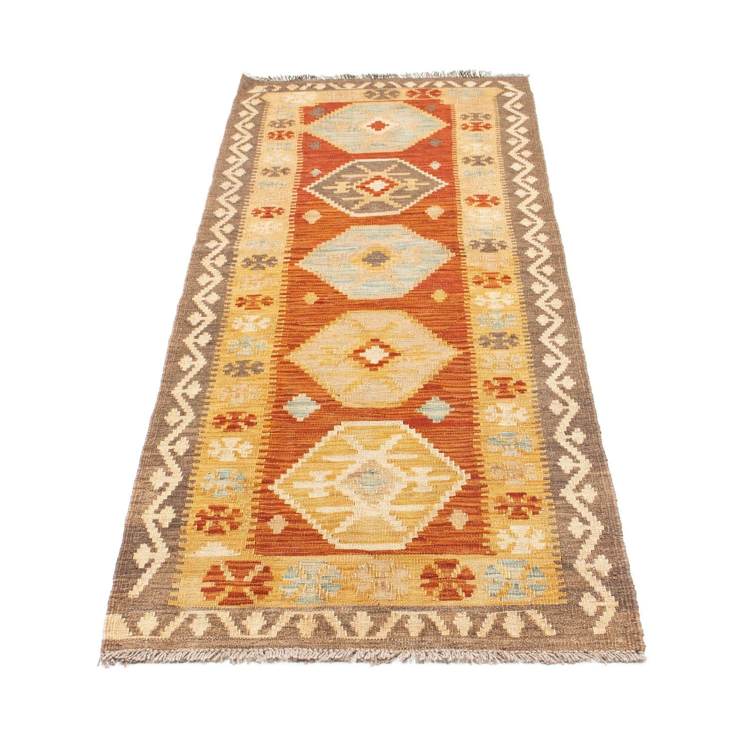 Kelim Teppich - Oriental 203 x 70 cm - beige