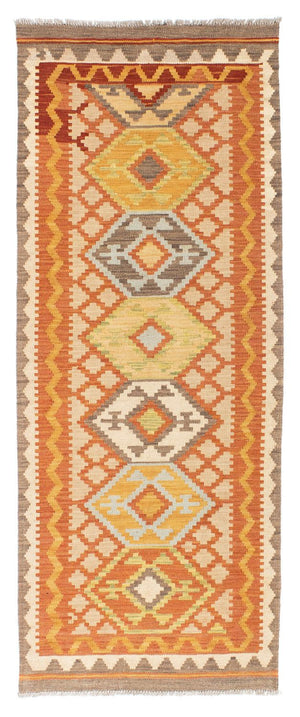Kelim Teppich - Oriental 202 x 76 cm - beige