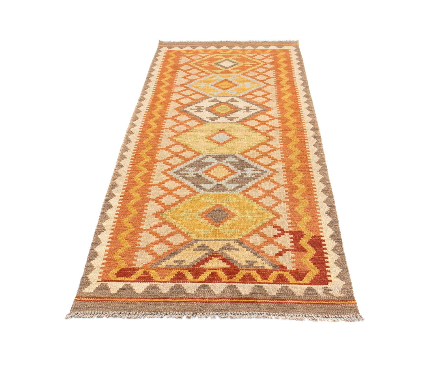Kelim Teppich - Oriental 202 x 76 cm - beige