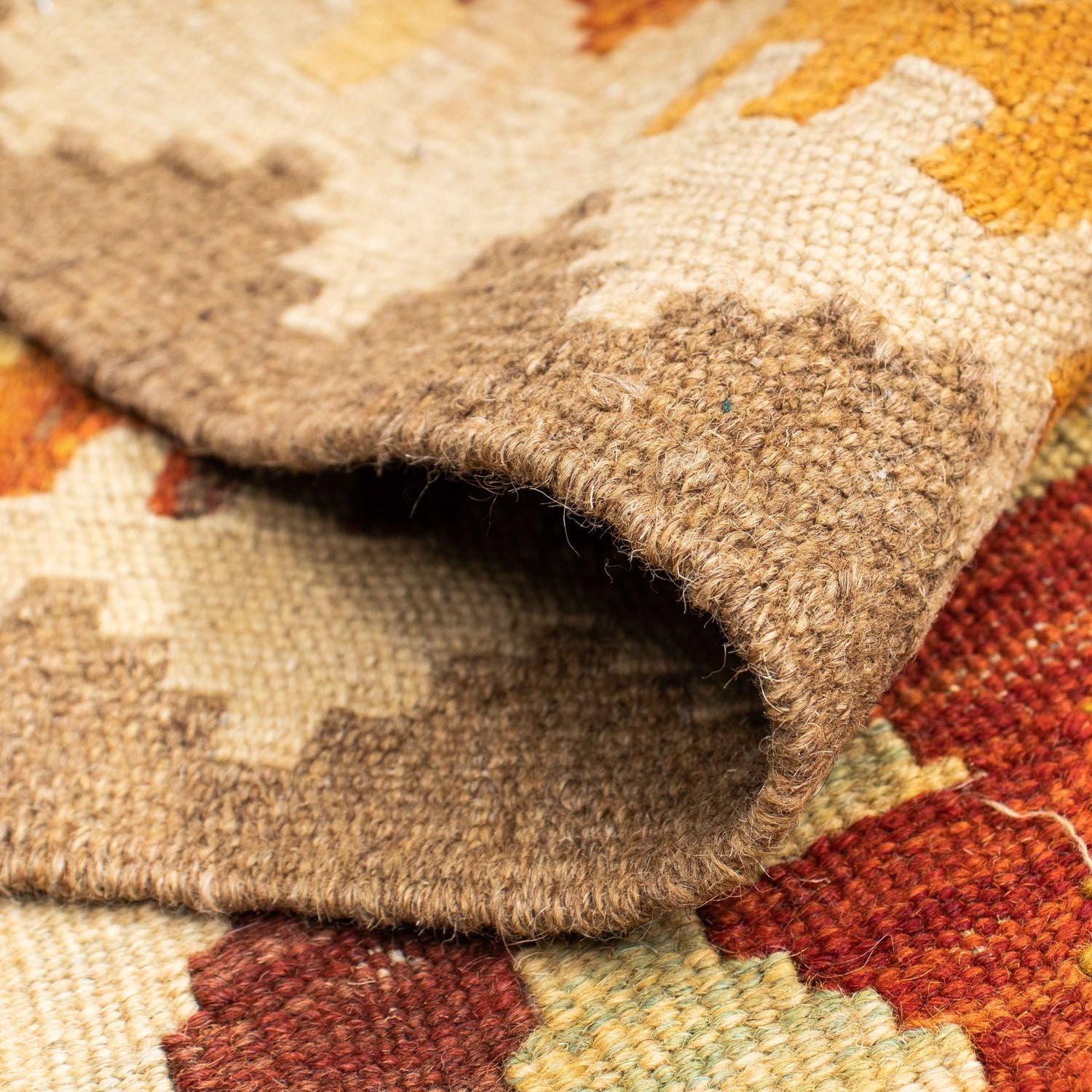 Kelim Teppich - Oriental 202 x 75 cm - beige