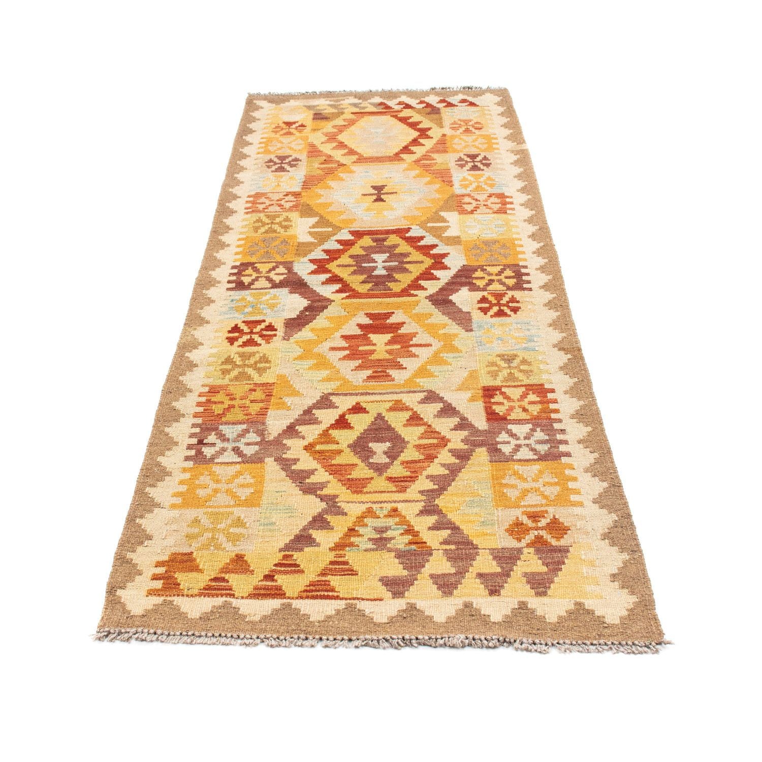Kelim Teppich - Oriental 202 x 75 cm - beige