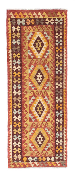 Kelim Teppich - Oriental 204 x 77 cm - rot