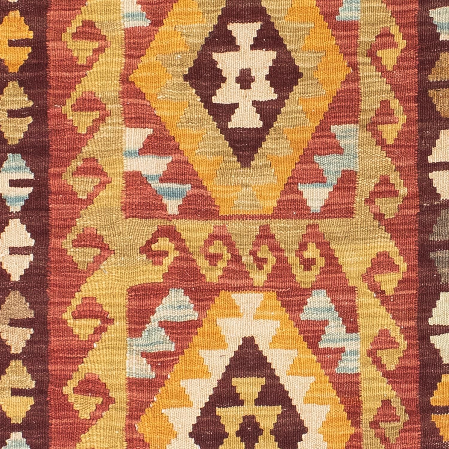 Kelim Teppich - Oriental 204 x 77 cm - rot