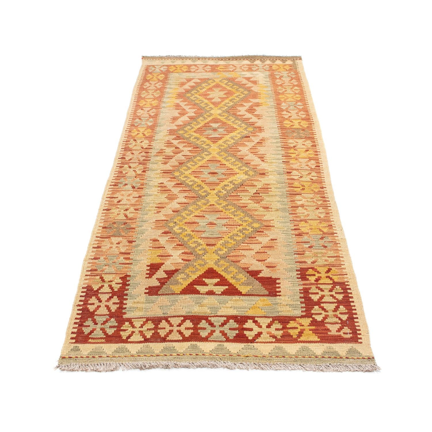 Kelim Teppich - Oriental 197 x 72 cm - beige