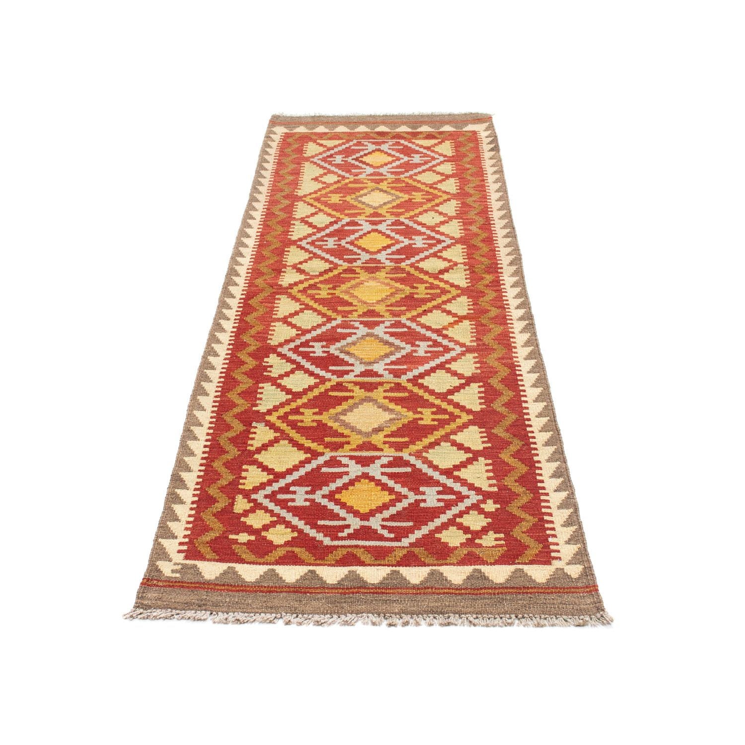 Kelim Teppich - Oriental 203 x 67 cm - rot