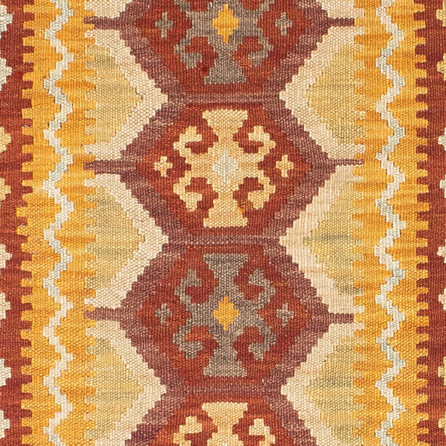 Kelim Teppich - Oriental 195 x 65 cm - rost