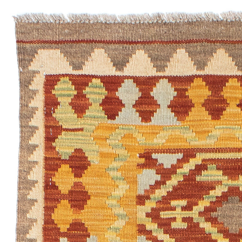 Kelim Teppich - Oriental 195 x 73 cm - rot