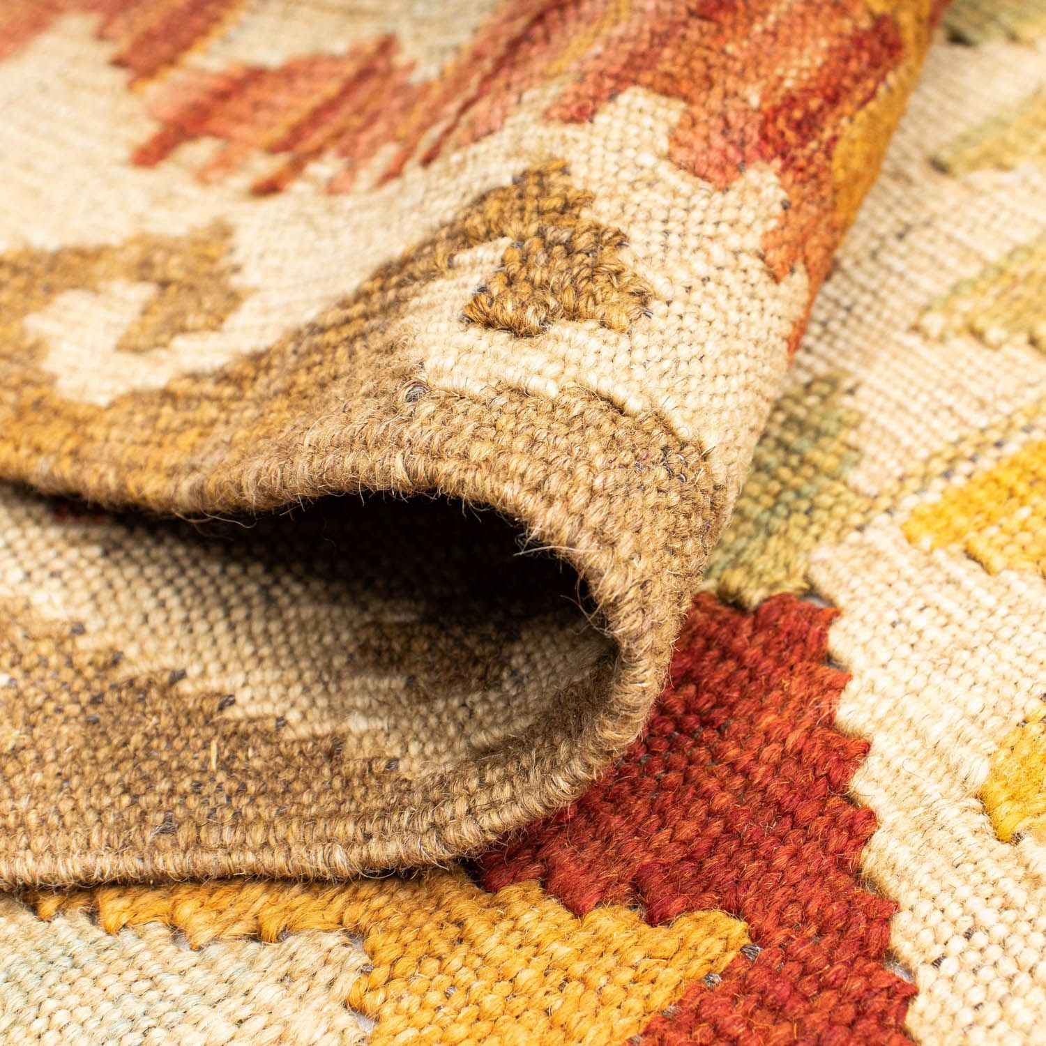 Kelim Teppich - Oriental 198 x 73 cm - beige