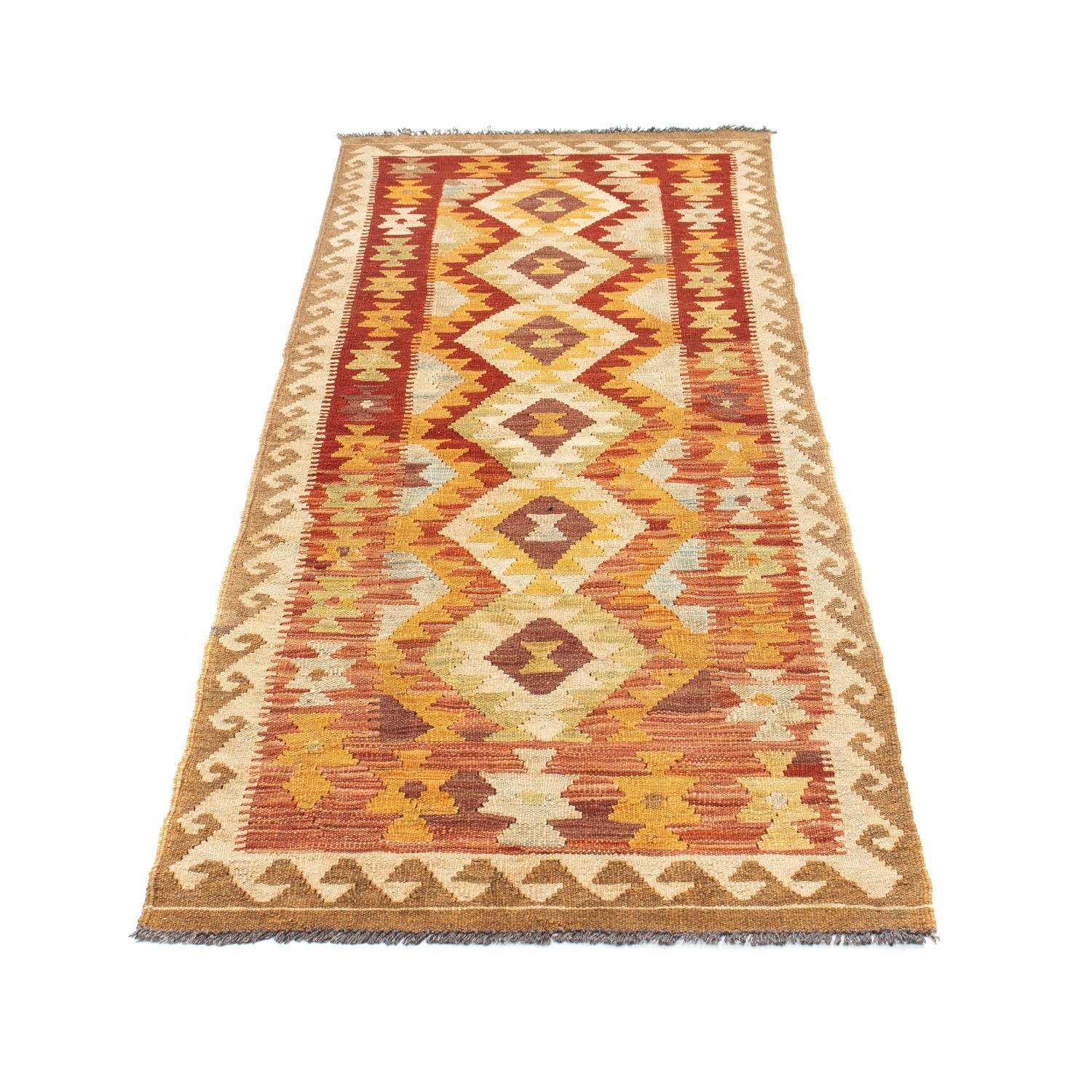 Kelim Teppich - Oriental 198 x 73 cm - beige