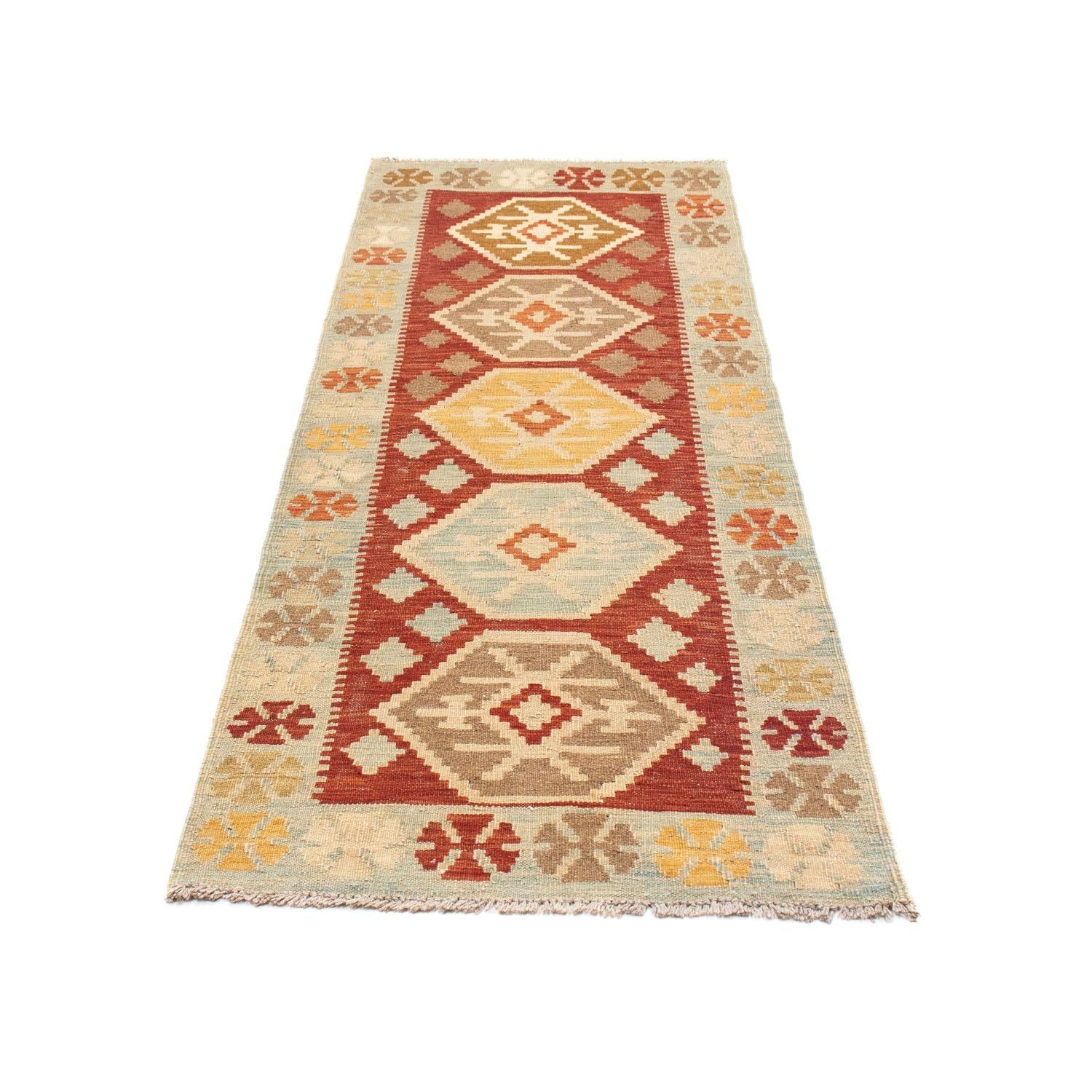 Kelim Teppich - Oriental 203 x 70 cm - beige