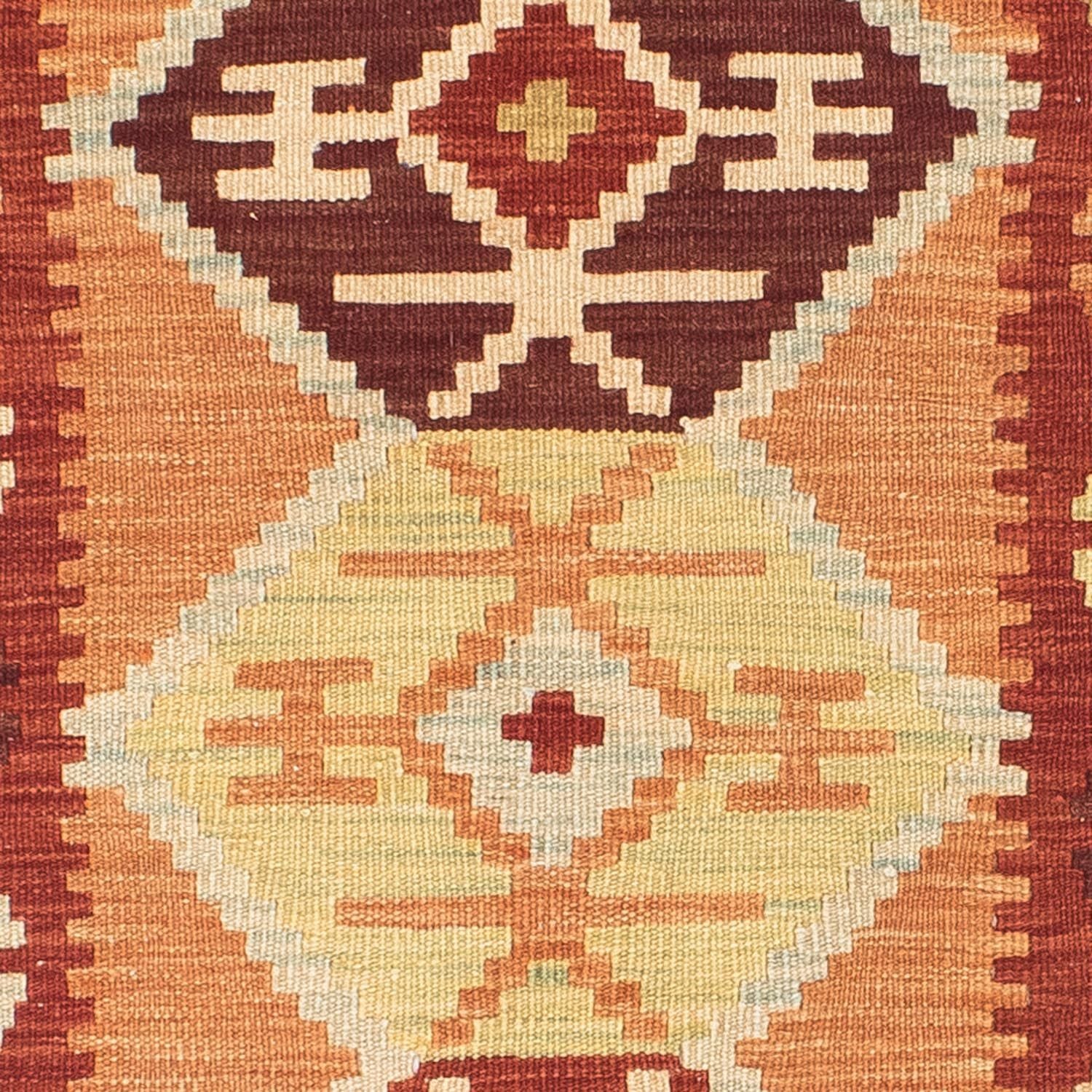 Kelim Teppich - Oriental 201 x 64 cm - hellbraun