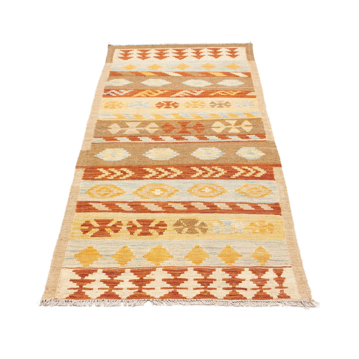 Kelim Teppich - Oriental 207 x 77 cm - beige