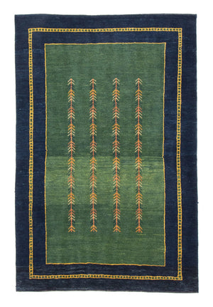 Gabbeh Teppich - Perser 184 x 122 cm - grün