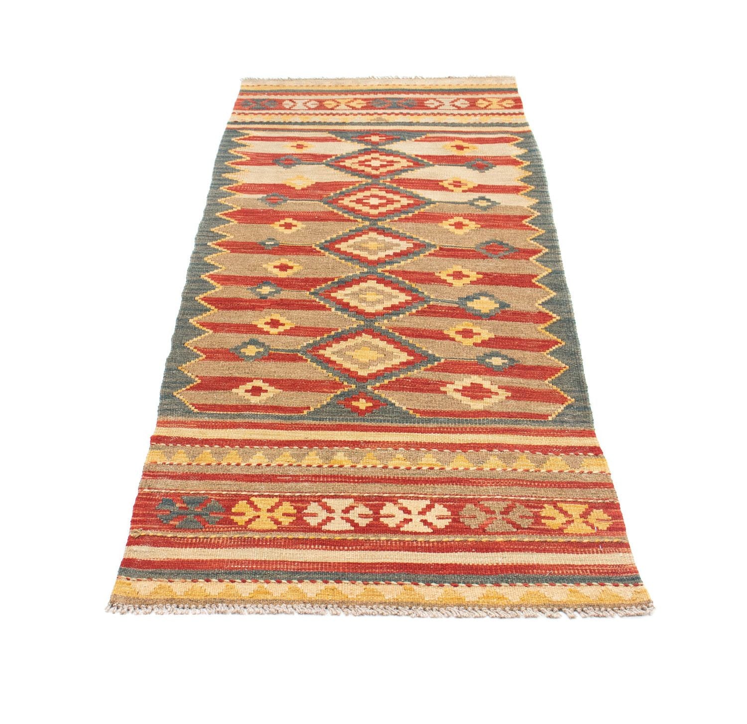 Kelim Teppich - Oriental 201 x 72 cm - mehrfarbig
