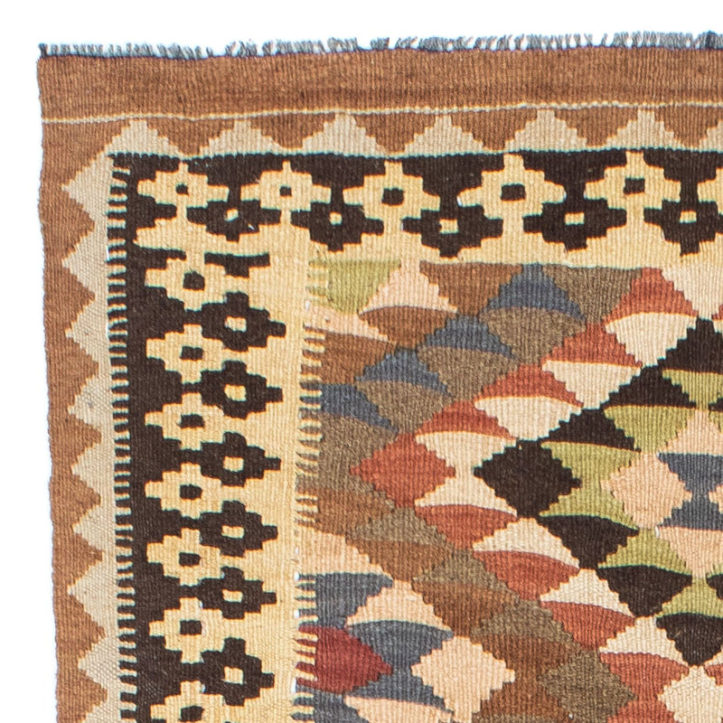 Kelim Teppich - Oriental 207 x 85 cm - hellbraun