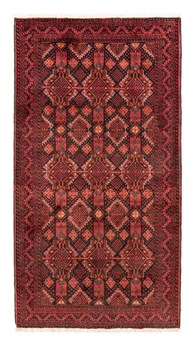 Belutsch Teppich 194 x 101 cm - rot